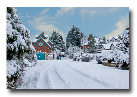 Winter scenes in my village of Bishops Cleeve and the adjoining village of Woodmancote...
